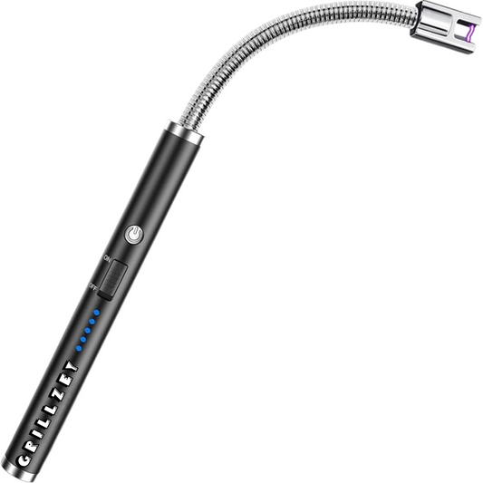 GRILLZEY® Plasma Arc Electric Lighters Rechargeable - USB Long Reach for Scented Candles, BBQ Grill &Camping - Windproof Design Lighters