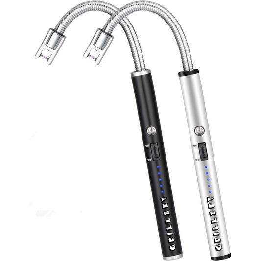 GRILLZEY® Plasma Arc Electric Lighters Rechargeable - USB Long Reach for Scented Candles, BBQ Grill &Camping - Windproof Design Lighters